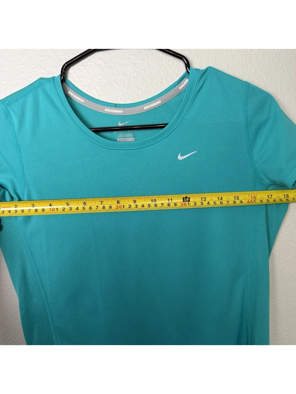 Nike Dri-FIT Running T-Shirt Teal Turquoise Performance Athletic Size M